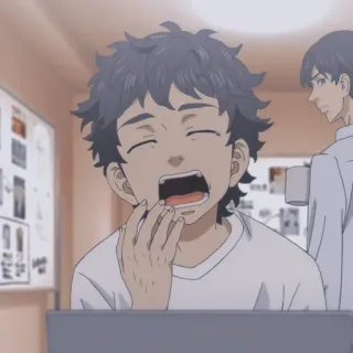 🥱 6a0aeb21 アニメ, あくび, 眠い, 疲れた, 漫画 telegram sticker