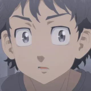 😧 b5f1f4fe アニメ, 少年, カートゥーン, キャラクター, ポートレート telegram sticker