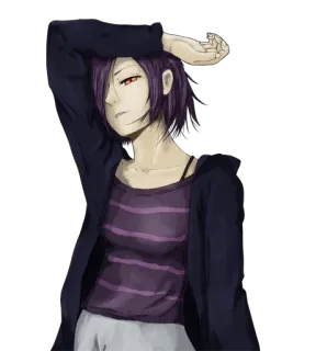 😏 2dc396f8 Anime, Chica, Personaje, Ilustración telegram sticker