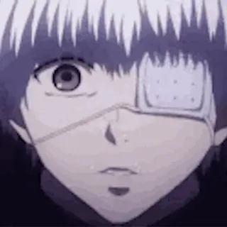 Токийский гуль @freetopsticker telegram stickers