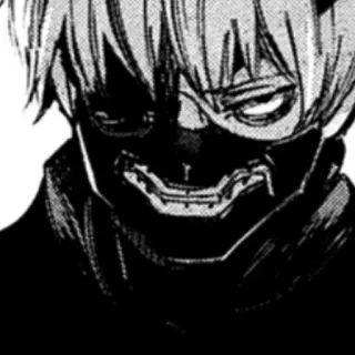 🖤 2dcf6849 Ken Kaneki Tokyo Ghoul Anime, Manga, Tokyo Ghoul, Ken Kaneki, Ghoul, Masker telegram sticker