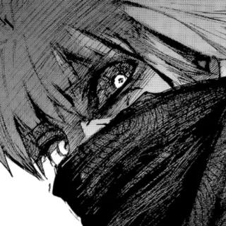 🖤 5234b4ba Anime, Manga, Personage, Gezicht, Masker telegram sticker