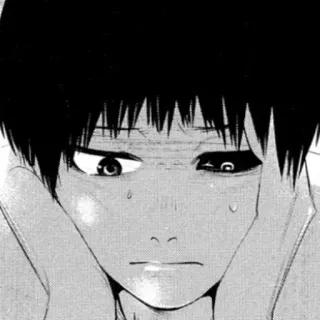 🖤 6176ab5e Ken Kaneki Tokyo Ghoul Anime, Manga, Tokyo Ghoul, Kaneki, Zwart wit, Ghoul telegram sticker