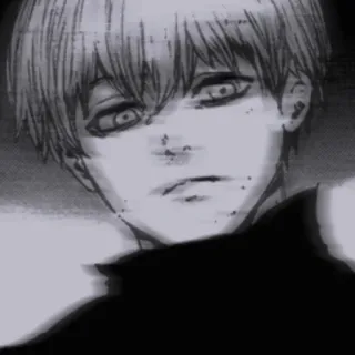 🖤 674a3182 Ken Kaneki Tokyo Ghoul Anime, Manga, Ghoul, Kaneki, Tokio, Dunkel whatsapp sticker