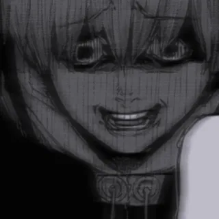 🖤 d6bce951 Anime, Manga, Düster, Emotional, Porträt whatsapp sticker