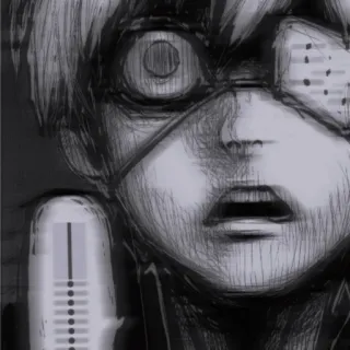 🖤 d7724e25 Ken Kaneki Tokyo Ghoul Ghoul, Anime, Manga, Horror, Augenklappe whatsapp sticker