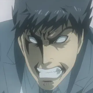 😡 b8a19018 Anime, Boos, Eng, Gezicht, Man telegram sticker