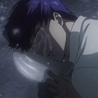 😭 bf0f9a60 Anime, Huilend, Verdrietig, Man, Personage, Verdriet, Emotioneel telegram sticker