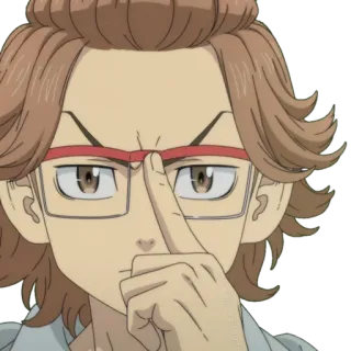 🤓 7aec3a7e Anime, Personagem, Óculos, Mangá telegram sticker