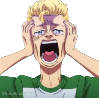 😱 7c4d898e Anime, Desenho animado, Chorando, Triste, Gritando, Aflito telegram sticker