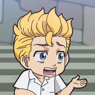 ⚜ 98d4f48a อนิเมะ, การ์ตูน, สีหน้า, ตัวละคร, ภาพประกอบ telegram sticker