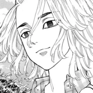 🙂 21110e09 Manjiro Sano Tokyo Revengers Anime, Manga, Postać, Manjiro Sano, Tokyo Revengers telegram sticker