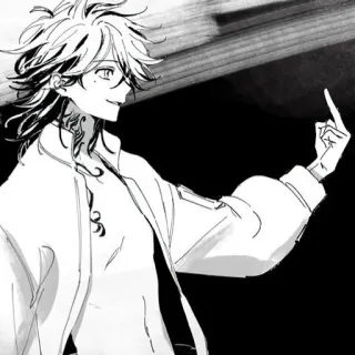 🖕 2d3b513d 애니메이션, 소년, 중지, 문신, 일러스트, 만화 telegram sticker