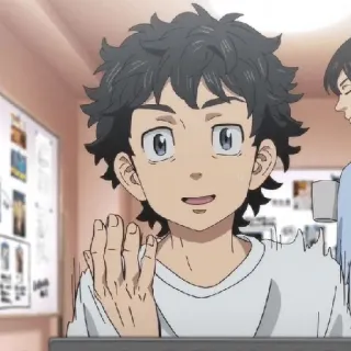 😧 40eb30d5 anime, personagem, desenho animado, sorrindo telegram sticker