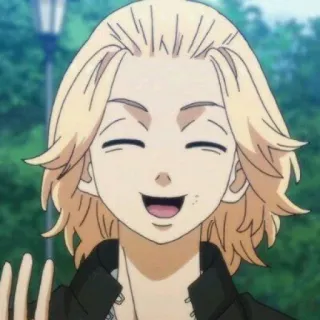 👋 203d0384 Mikey Tokyo Revengers Anime, Personagem, Sorriso, Mikey, Tokyo Revengers, Cabelo loiro, Feliz telegram sticker