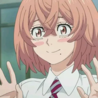 😳 468c5f58 Anime, Desenho animado, Personagem, Garota, Fofa, Uniforme escolar telegram sticker