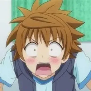 🎭 17b439e4 anime, shocked, surprised, cartoon, character, boy telegram sticker