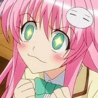 🎭 3657494a Lala Satalin Deviluke To Love Ru anime, pink hair, cute, manga, Lala Satalin Deviluke telegram sticker