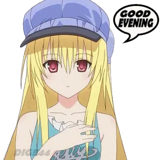 🌖 03c2962a GOOD EVENING Anime, Kartun, Gadis, Malam, Sapaan telegram sticker
