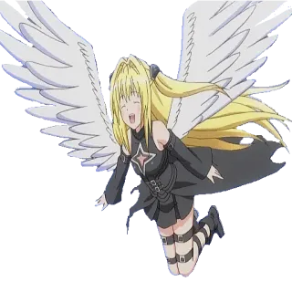 ✈️ 3787ebe2 Yami Anime, Manga, Malaikat, Sayap, Lucu, Gadis, Pirang telegram sticker