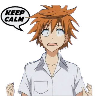 👐 a39574d5 KEEP CALM Anime, Keep Calm, Meme, Lucu, Karakter, Ekspresi telegram sticker