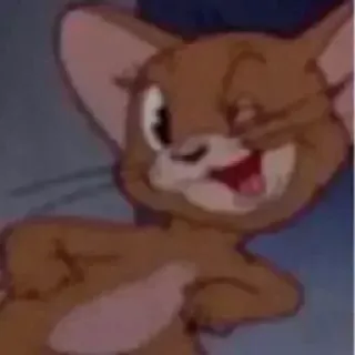 😉 3a0c2764 Jerry ratón, dibujos animados, animal telegram sticker
