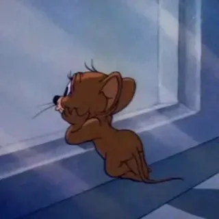 😢 5a25a718 Jerry Mouse Tom and Jerry dibujos animados, ratón, animación, Jerry Mouse telegram sticker