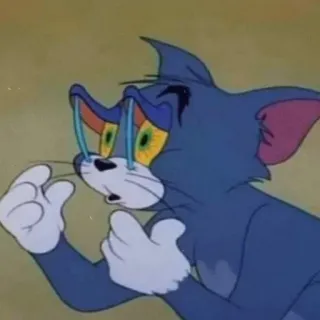 😪 6674ef2e Tom Tom and Jerry Dibujo animado, Gato, Meme, Divertido, Triste, Emocional telegram sticker