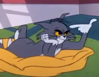 😤 9b1c9543 Tom Cat Tom and Jerry dibujos animados, gato, gracioso, animación, humor telegram sticker