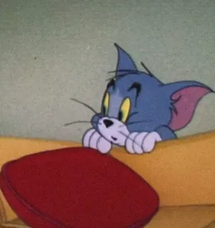 😬 f39e417b Tom Cat Tom and Jerry gato, dibujos animados, Tom y Jerry, animal telegram sticker