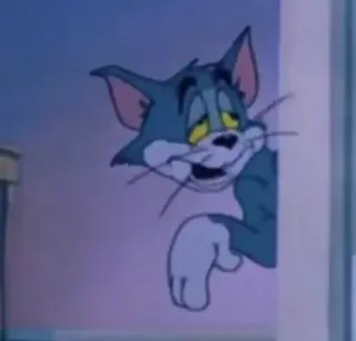 😴 51dbaf34 Tom Cat Tom and Jerry Tom i Jerry, Kreskówka, Kot, Meme, Smutny, Wyczerpany, Zmęczony telegram sticker