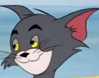 😏 5fdbe260 Tom Cat Tom and Jerry Kreskówka, Kot, Zwierzę, Śmieszne, Animacja, Postać telegram sticker