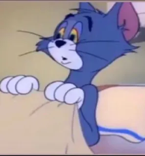 😴 d54ed6fe Tom Tom and Jerry kreskówka, kot, animacja, Tom i Jerry telegram sticker