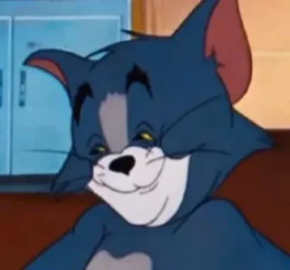 😁 d70877b3 Tom Cat Tom and Jerry Kreskówka, Kot, Śmieszne, Meme, Postać telegram sticker