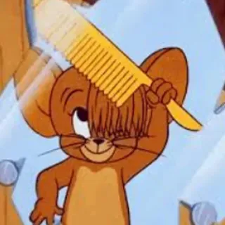 🅿 05576980 Jerry Tom and Jerry Dibujos animados, Ratón, Peine, Jerry, Tom y Jerry telegram sticker