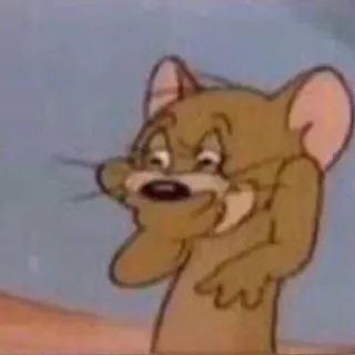🚅 0b80e4ff Jerry Mouse Tom and Jerry Dibujo animado, Meme, Ratón, Divertido, Jerry telegram sticker
