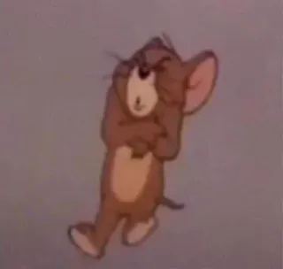 🈴 32af3b22 Jerry Tom and Jerry Dibujos animados, Ratón, Enojado, Divertido, Clásico telegram sticker