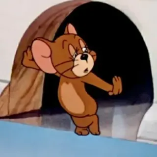 😺 6da57087 Jerry Tom and Jerry dibujos animados, ratón, gracioso, animal telegram sticker