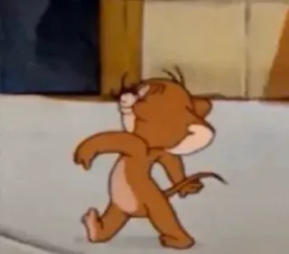 😻 89343d3b Jerry Tom and Jerry dibujos animados, ratón, gracioso, personaje, animación telegram sticker