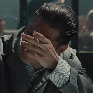 🚬 7c053854 homem, fumando, cigarro, triste, chateado telegram sticker