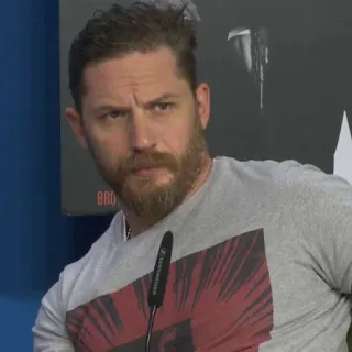 🤨 a3e97e99 Tom Hardy ator, celebridade, retrato, homem telegram sticker