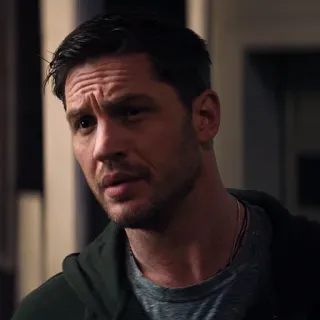 🤨 f89444ed Tom Hardy ator, retrato, homem, celebridade telegram sticker