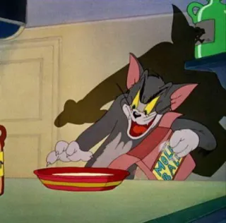 🔗 30ee4fbb Tom Tom and Jerry кот, мультфильм, животное, Moleballs telegram sticker