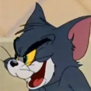 🔗 54a3eb64 Tom Tom and Jerry кот, мультфильм, злой, смешной, мем telegram sticker