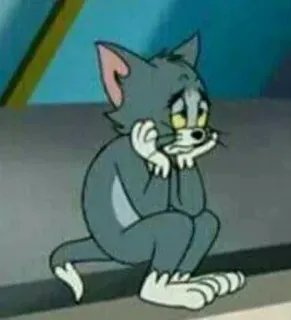 🔗 8e024975 Tom Том Кэт, Мультфильм, Грустный, Депрессия, Том и Джерри telegram sticker