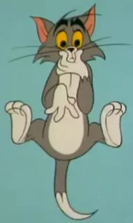 🔗 c2e86e68 Tom Cat Tom and Jerry мультик, кот, в шоке, смешной, анимация telegram sticker