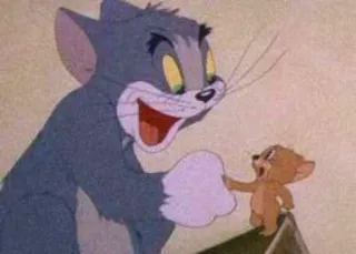 🔗 e3ad52f1 Tom and Jerry кот, мышь, мультфильм, смешной, классический, анимированный telegram sticker