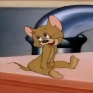 🐭 b9ad26e7 Jerry Mouse Tom and Jerry muis, cartoon, schattig, geanimeerd whatsapp sticker
