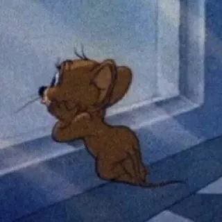 🐭 e5cbc243 Jerry Mouse Tom and Jerry Cartoon, Muis, Schattig, Dier, Personage whatsapp sticker