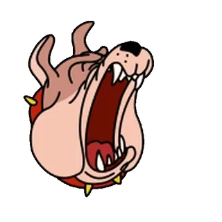 😊 c14a1812 anjing, binatang, kartun, menggeram, marah whatsapp sticker